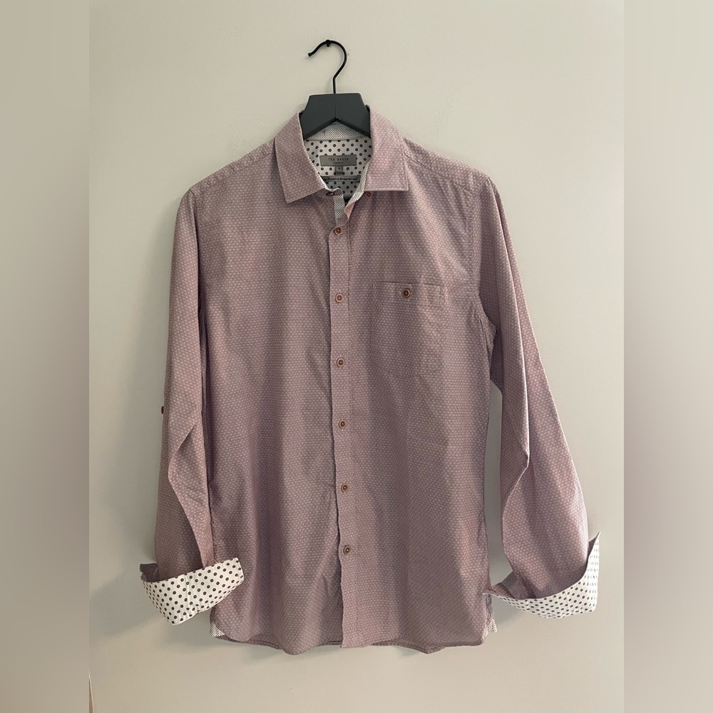 Ted Baker Cotton Patterned Button Down - image 1